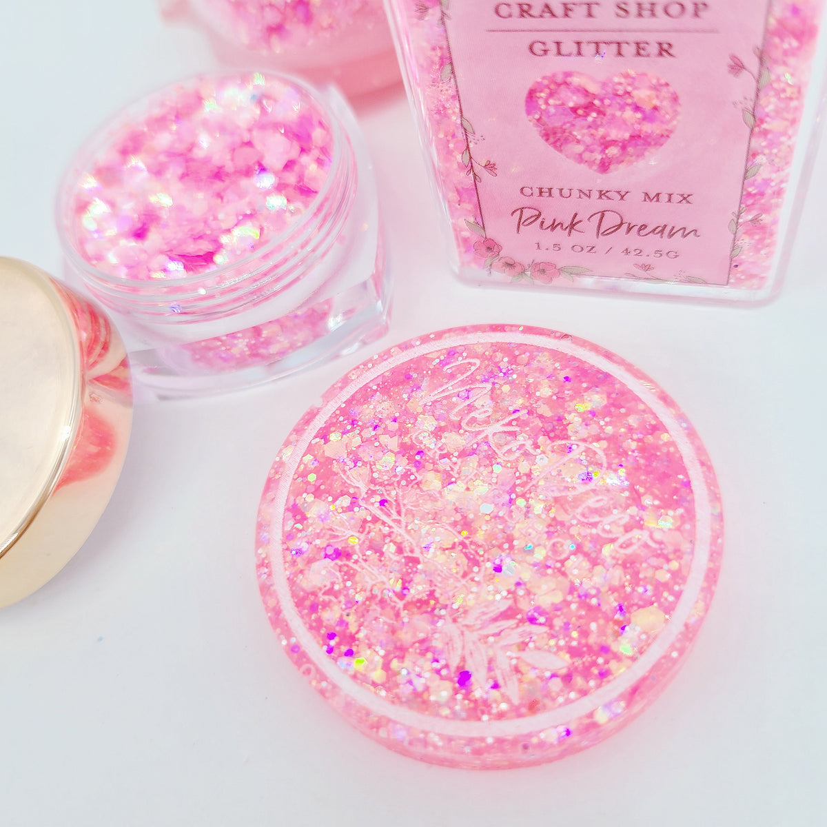 Pretty in Pink Chunky Glitter – CALLISTA'S CRAFTY CREATIONS