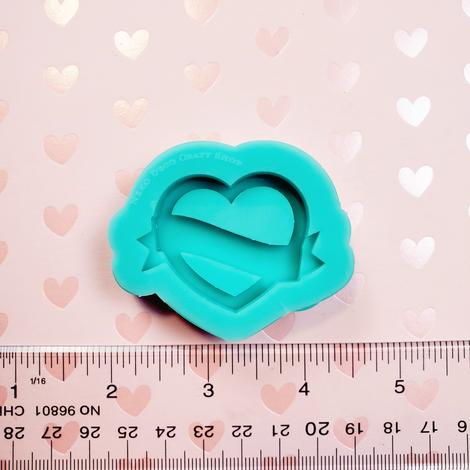 Heart Silicone Resin Mold Large ,Medium, Small or XSmall