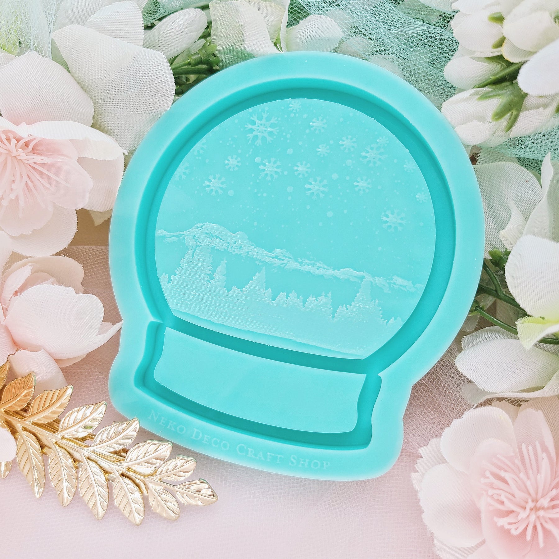 Snow Globe Shaker Silicone Mold, Resin Silicone Mold