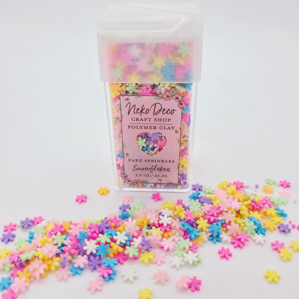 Christmas Confetti Polymer Clay Fake Sprinkles Fake Food Deco