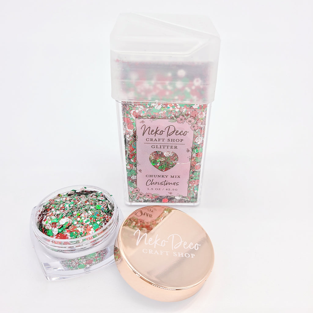 North Pole Chunky Glitter, Size: 1.5oz Shaker